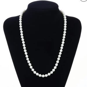 FAUX PEARL Necklace, 29" Long